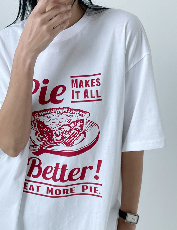 파이 오버핏 티셔츠